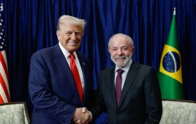 Lula diz que Trump virou "amigo" e que "2 homens de 80 anos não têm por que brigar"