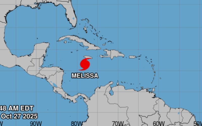 Furacão Melissa atinge categoria máxima e Jamaica está em alerta