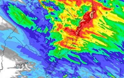 Chuva pode superar 100 mm em regiões do Rio Grande do Sul, alerta meteorologia