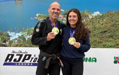 Pai e filha de Novo Hamburgo conquistam títulos e miram o Mundial de Jiu-Jítsu nos Emirados Árabes