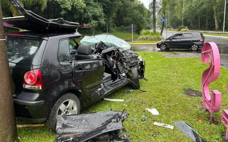 Acidente na BR-116 no acesso a Ivoti RS