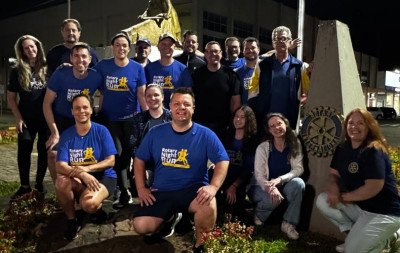 Rotary realiza 1ª Night Run pela erradicação da pólio em Estância Velha