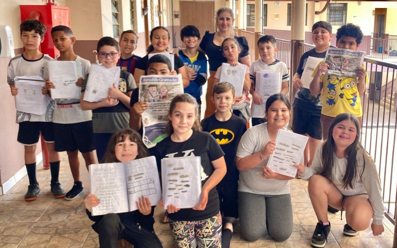 Alunos do 3º Ano A exploram gêneros textuais com o Jornal de Gramado | abc+