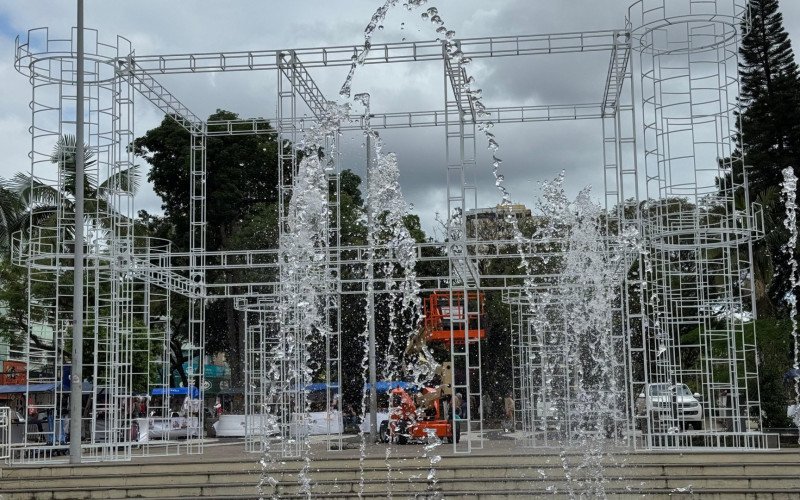 Praça do Imigrante no Centro de Novo Hamburgo