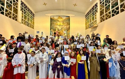 VÍDEO: Crianças celebram Dia de Todos os Santos com missa temática em Campo Bom