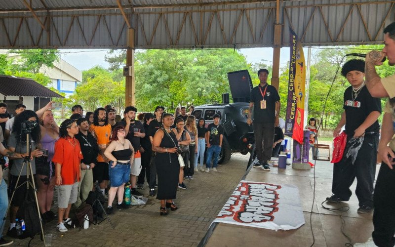 São Leopoldo recebeu a final estadual de Batalhas de Rima nas pirâmides do Largo Rui Porto