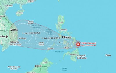 Tufão Kalmaegi traz ameaça de ondas de até 3 metros de altura e chuvas "potencialmente mortais" às Filipinas