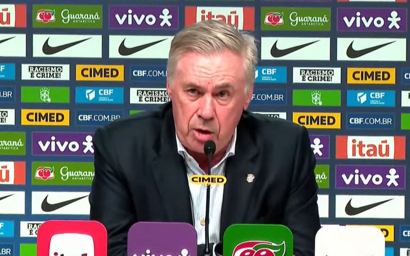 Treinador Carlo Ancelotti anunciou a lista de convocados nesta segunda-feira | abc+