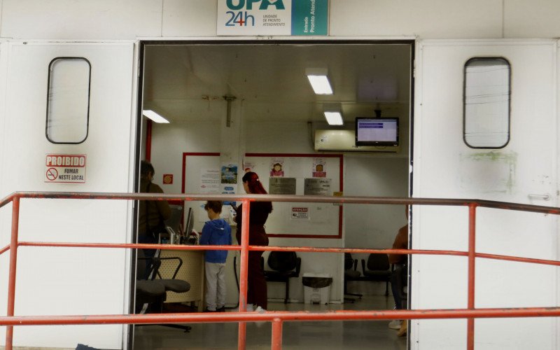Movimento era pequeno na UPA Boqueirão, na manhã desta segunda-feira (3), em Canoas | abc+