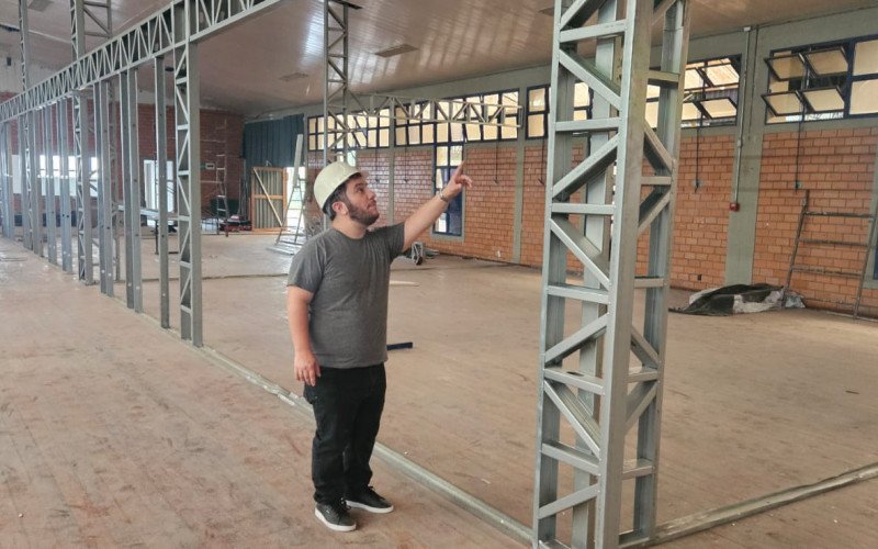 Engenheiro do IFSul, Eduardo Soares é um dos que acompanha andamento das obras em São Leopoldo