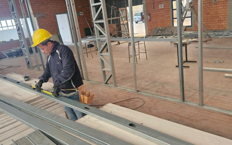 Andamento das obras do IFSul São Leopoldo