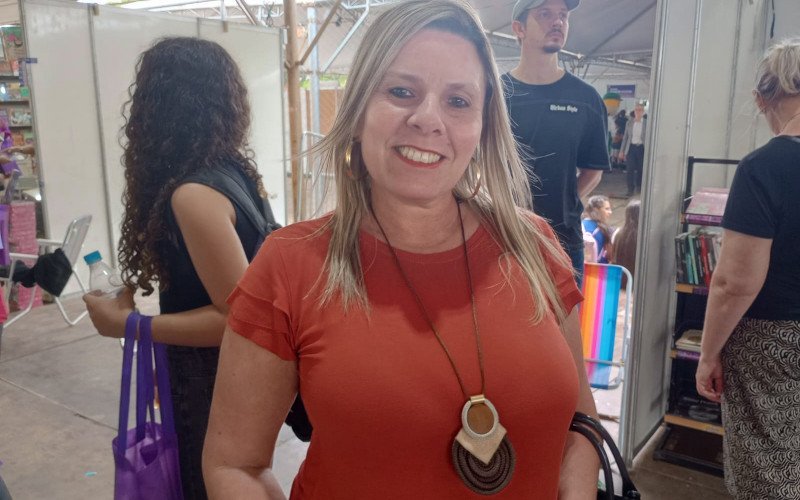 Para a  professora Patrícia Vargas, a Feira proporciona melhorias no vocabulário e na escrita dos alunos