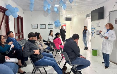 Saúde do homem é abordada em palestra em posto de saúde do bairro Pórtico