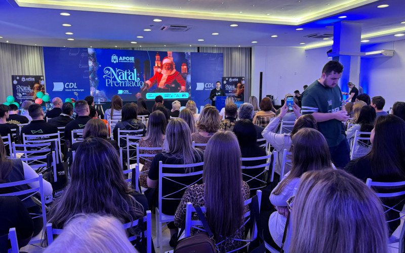 Lançamento da campanha Natal Premiado 2025, no salão nobre da CDL