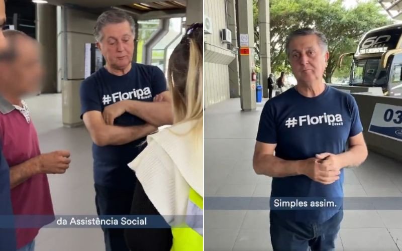 Prefeito de Florianópolis, Topázio Neto, causa polêmica ao detalhar "devolução" de pessoas sem emprego ou lugar para ficar que chegam à capital catarinense  | abc+