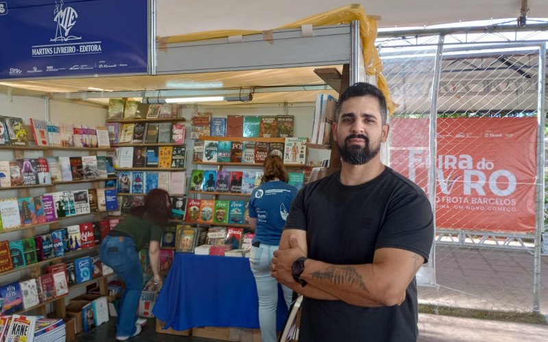 Para o livreiro Adriel Andrade o movimento da Feira está bom