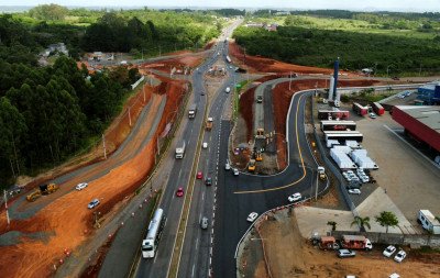 BR-386: Nova etapa nas obras de viaduto modifica acesso; entenda como fica