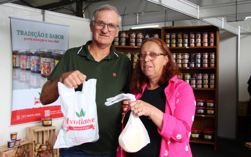 Miguel e Marli aproveitaram para as compras