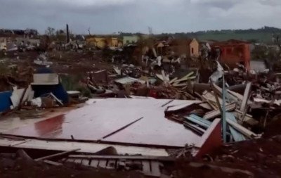 "Em 5 minutos, eu não tinha mais nada": Moradores de Rio Bonito do Iguaçu relatam desespero durante tornado