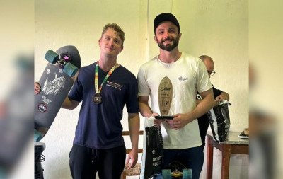 Yan Bertinati é vice-campeão da 3ª etapa do Circuito Gaúcho de Downhill Skate