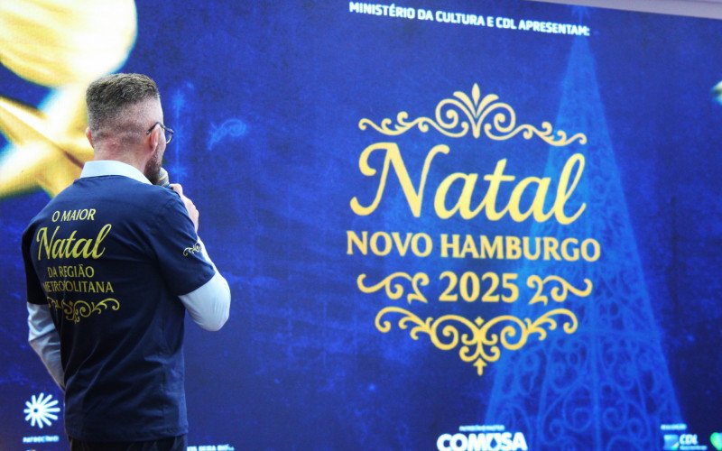 Prefeito de Novo Hamburgo, Gustavo Finck anuncia o lançamento do Natal Novo Hamburgo 2025 | abc+