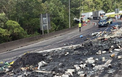 BR-376: Grave acidente causa uma morte e bloqueio total em rodovia; mais de 10 ficam feridos