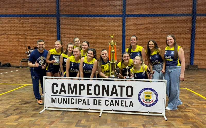 AABB Livre sagrou-se campeã do Campeonato de Vôlei Feminino de Canela