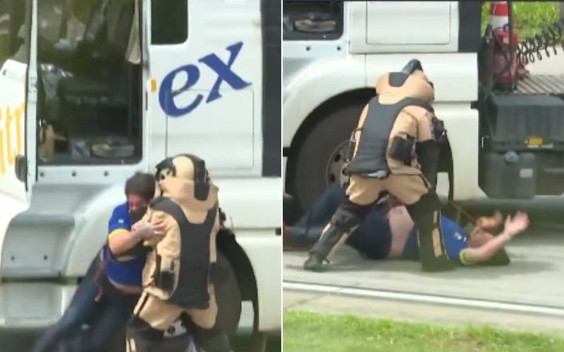 Motorista de caminhão desmaiou ao ser resgatado | abc+