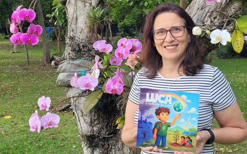 Paula escreveu seu primeiro livro: Luca, O Guardião do Clima