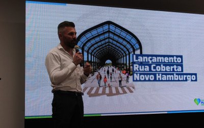 "Precisamos voltar a sonhar grande": Prefeito de Novo Hamburgo afirma que nova Rua Coberta será a maior do País