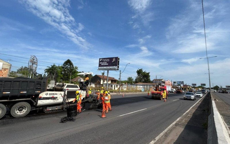 Congestionamento na BR-116, em São Leopoldo