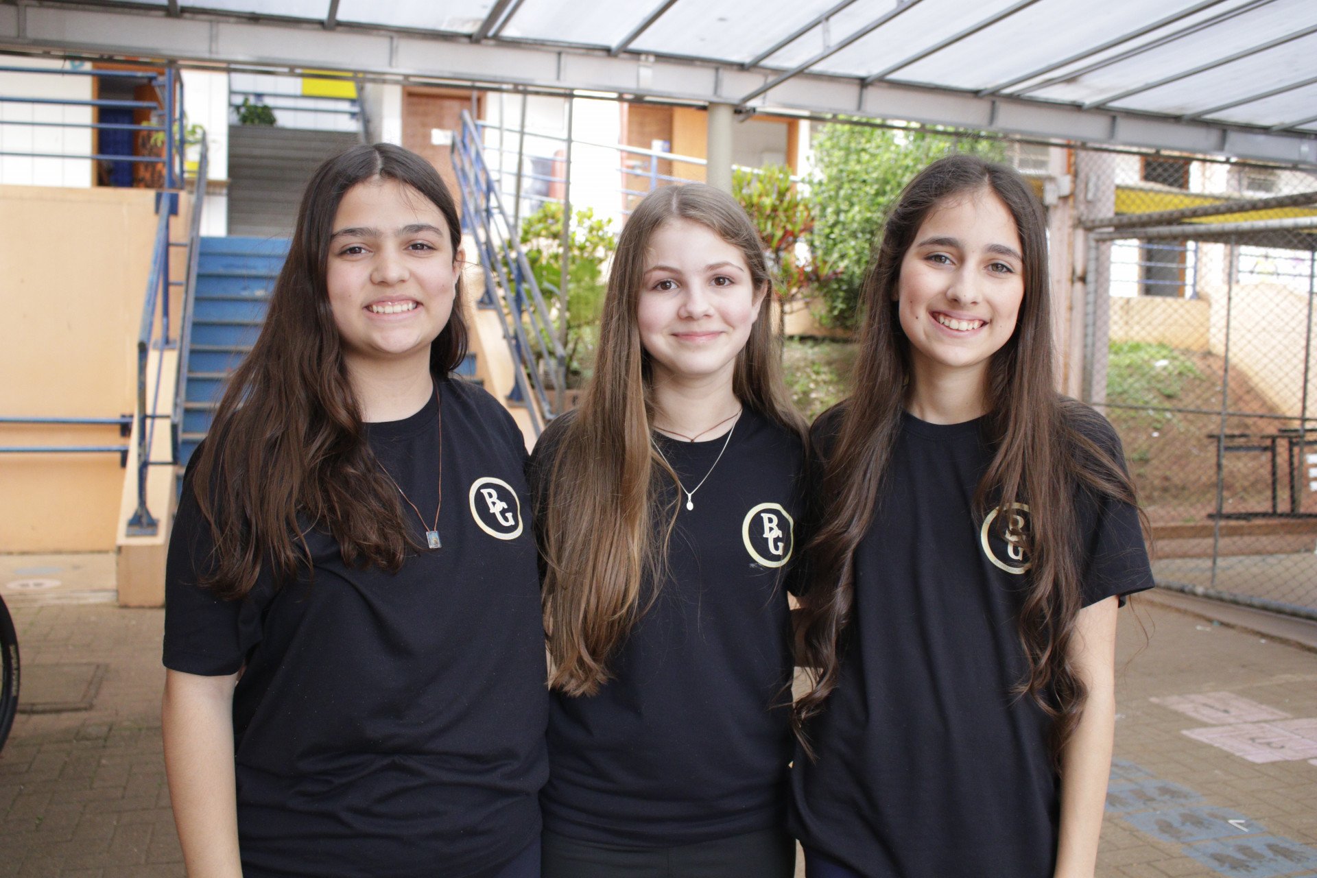 As alunas pesquisadoras Clara, Rafaella e Alice | abc+