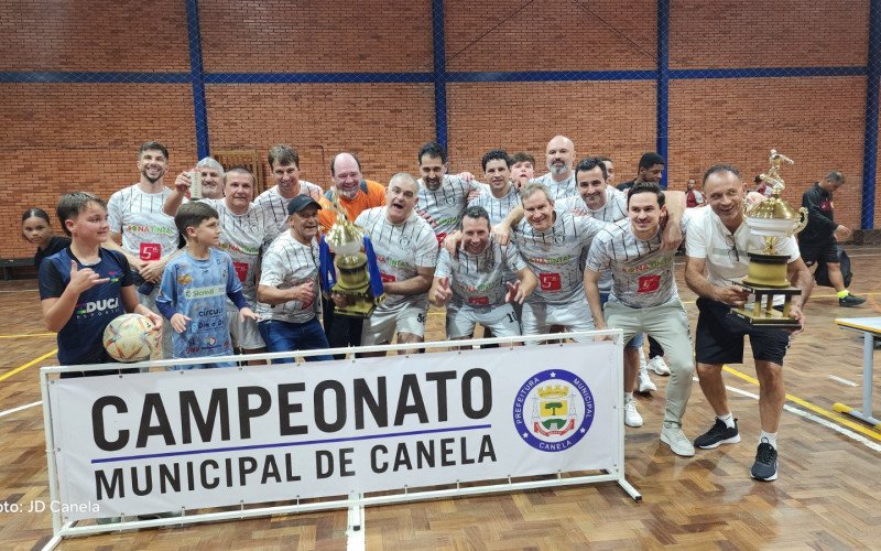 Time Amigos do Laje conquista o título do Campeonato de Futsal Sênior de Canela