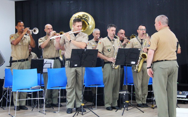Banda de Música do 3º BPM celebra 130 anos em cerimônia em Novo Hamburgo
