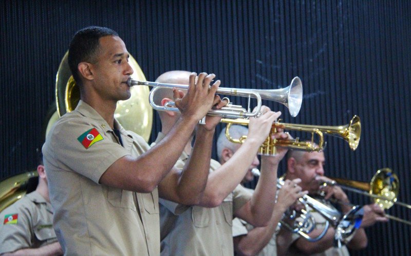 Banda de Música do 3º BPM celebra 130 anos em cerimônia em Novo Hamburgo
