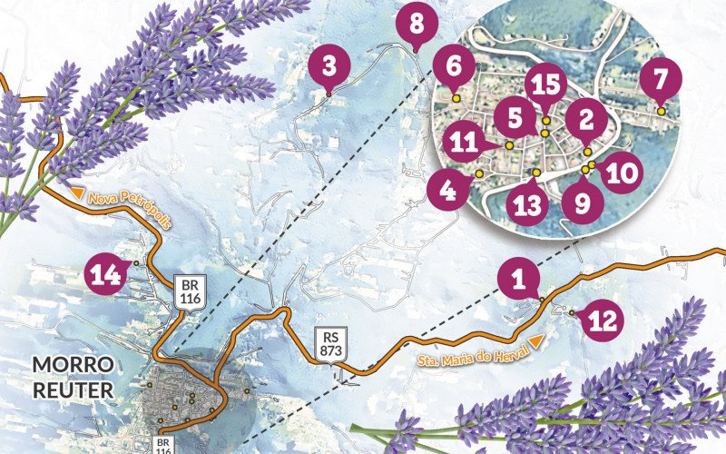 Mapa Lavandas | abc+