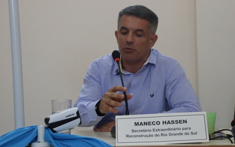 Semin&aacute;rio em Montenegro traz a&ccedil;&otilde;es em andamento nos vales para reconstru&ccedil;&atilde;o e preven&ccedil;&atilde;o p&oacute;s-cheias. Maneco Hassen foi uma das autoridades presentes

