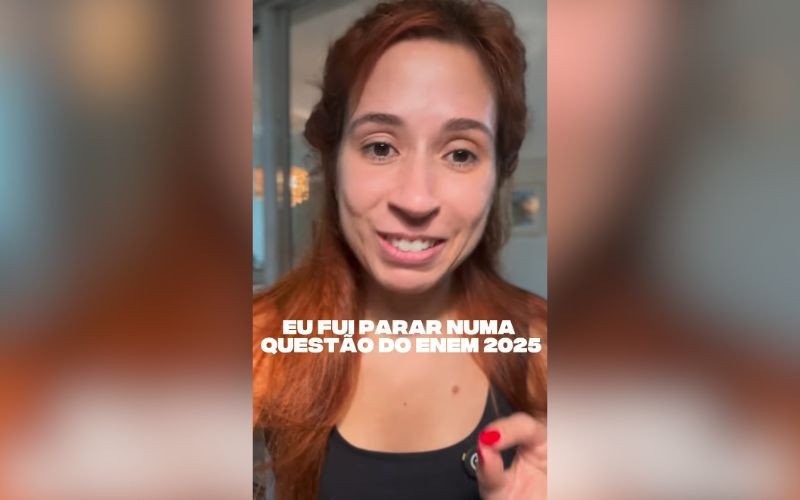 Thais Borges, que é jornalista, foi parar no Enem 2025 | abc+