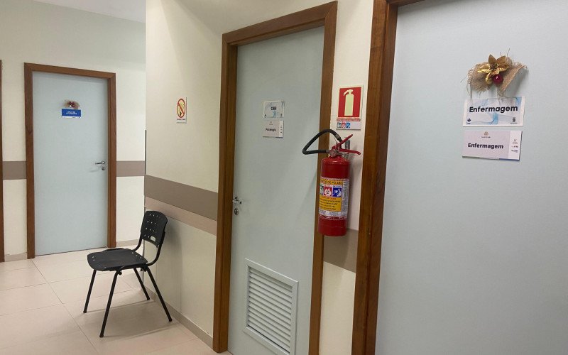 Salas do ambulatório do Programa Saúde 60+ RS, em Novo Hamburgo