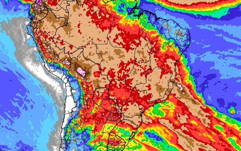 Mapa mostra a precipitação acumulada durante a segunda metade do mês de novembro | abc+