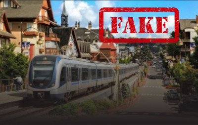 Trem na rua principal de Gramado? É fake a foto mostrada pelo Google e que circula nas redes sociais