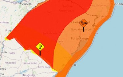 Confira os quatro alertas meteorológicos do Inmet para as próximas horas no RS