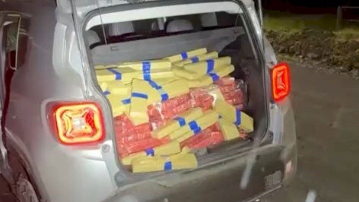 Cerca de 495 quilos de maconha estavam dentro de carro com placa clonada em Santa Catarina | abc+