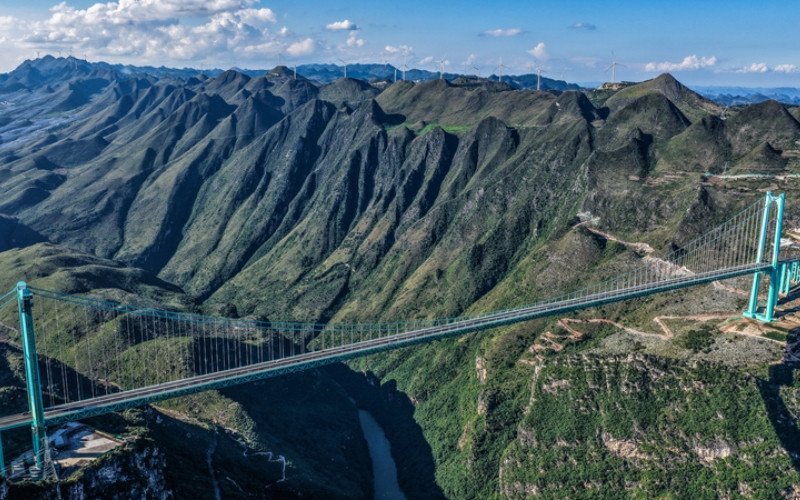 Com 625 metros de altura, a Ponte do Cânion Huajiang se destacou como a mais alta do mundo | abc+