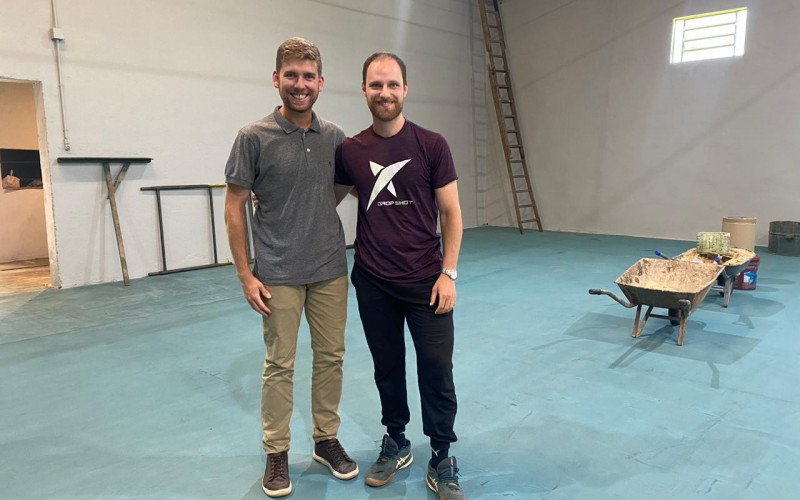 Fellipe e Lucas praticam pickleball há quase dois anos
