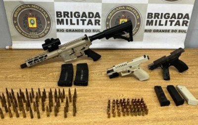 Fuzil é apreendido durante ação de policiamento da Brigada Militar