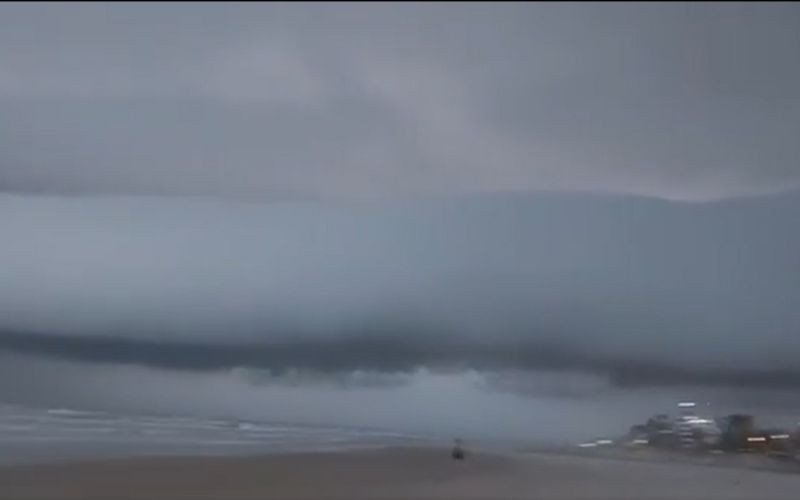 Formação de nuvem rolo no litoral gaúcho | abc+