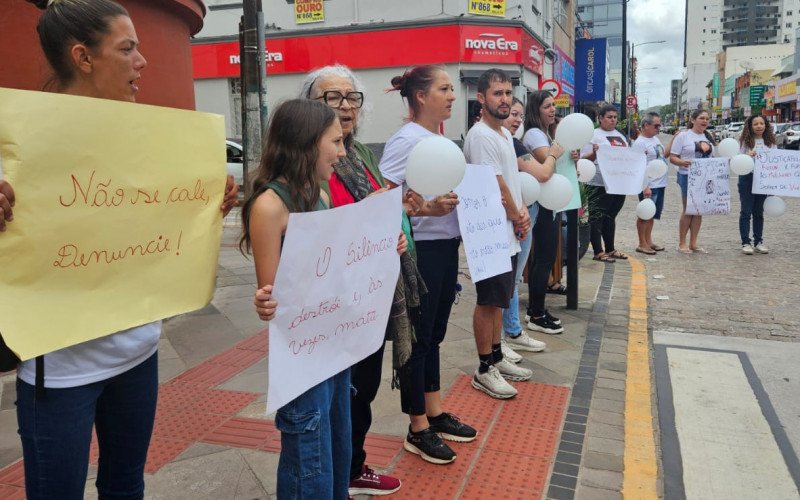 Caminhada Justiça Pela Ketlyn ocorreu na manhã deste sábado (22), no Centro de São Leopoldo