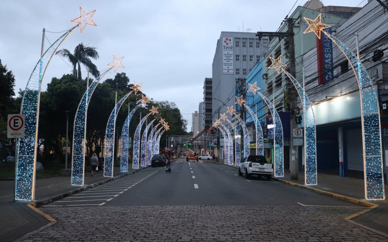 Decoração de Natal no Centro de Novo Hamburgo