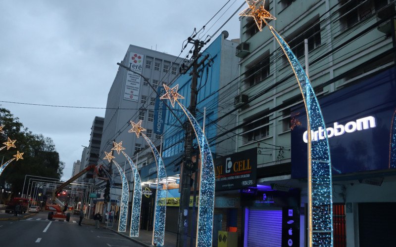 Decoração de Natal no Centro de Novo Hamburgo